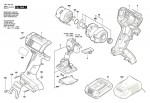 Bosch 3 601 JA9 100 Gdr 18-Li Impact Wrench 18 V / Eu Spare Parts